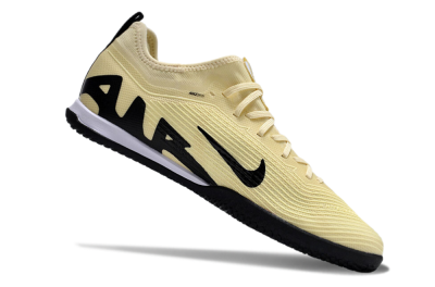 Men's Nike Air Zoom Mercurial Vapor 15 Pro IC Football Shoes - Beige/Black/White