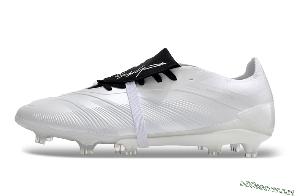 Men's Adidas Predator Elite Foldover Tongue FG Football Boots - White/Black 0