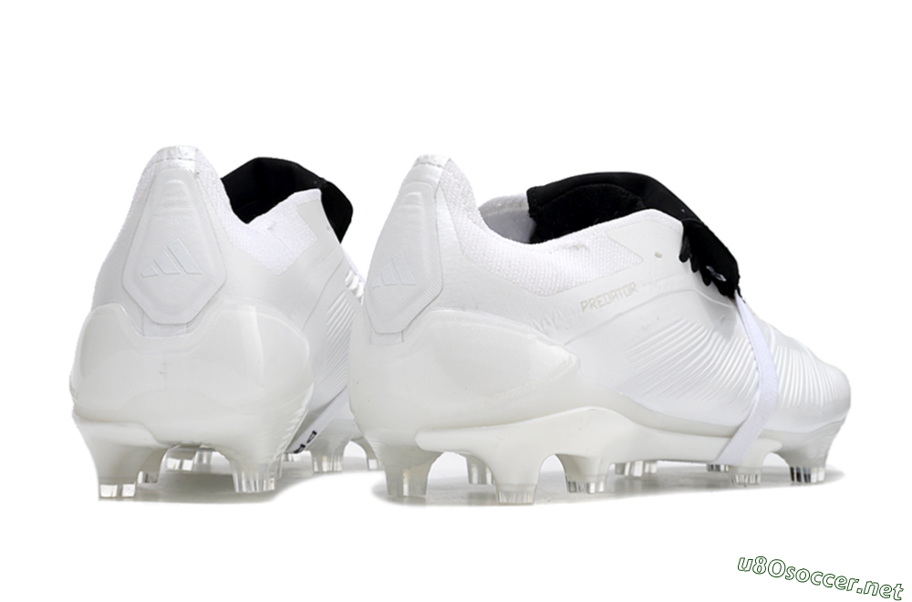 Men's Adidas Predator Elite Foldover Tongue FG Football Boots - White/Black 6