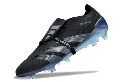 Men's Adidas Predator Elite Foldover Tongue FG Football Boots - Black/Silver/Jade