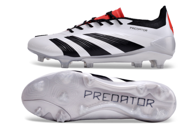 Men's Adidas Predator Accuracy 2024 FG Football Boots - White/Black/Red