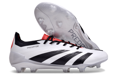 Men's Adidas Predator Accuracy 2024 FG Football Boots - White/Black/Red