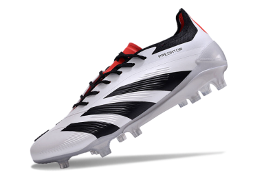 Men's Adidas Predator Accuracy 2024 FG Football Boots - White/Black/Red