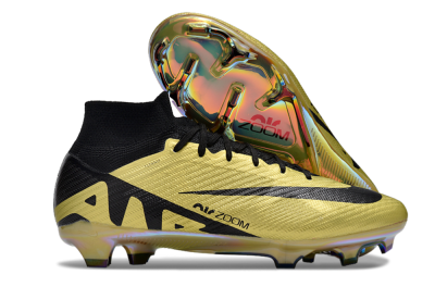 Men's Nike Air Zoom Mercurial Superfly 9 Elite FG Football Boots - Gold/Black