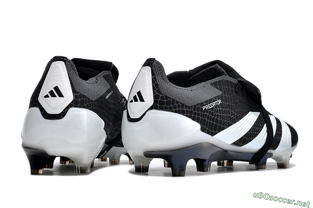 Men's Adidas Predator Elite Foldover Tongue FG Football Boots - Black/White 6