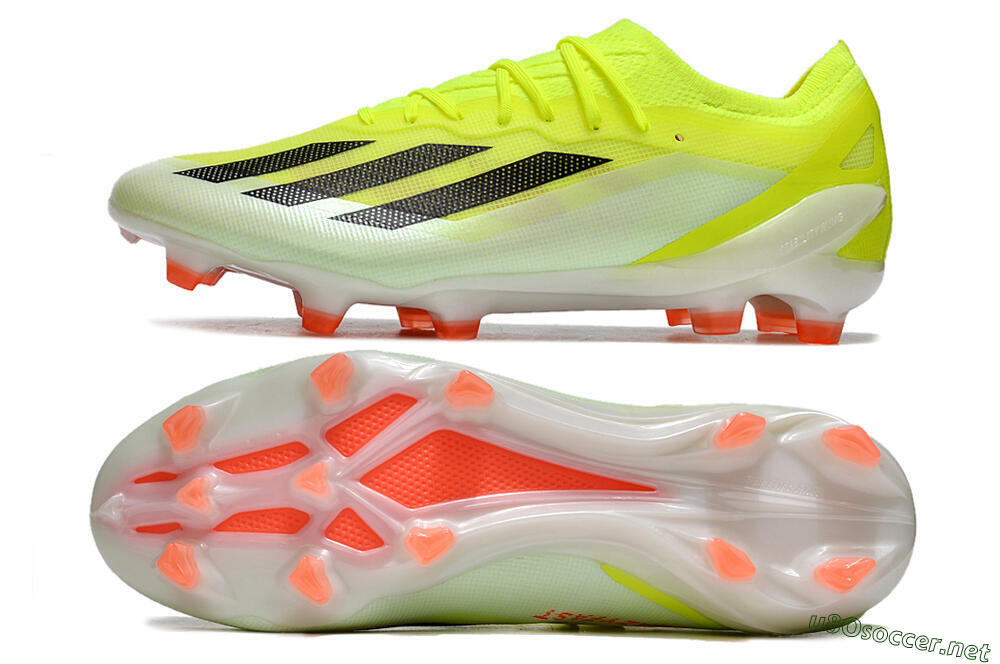 Men's Adidas X Crazyfast.1 FG Football Boots - Yellow/Black/Orange 1
