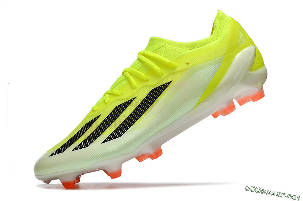 Men's Adidas X Crazyfast.1 FG Football Boots - Yellow/Black/Orange 5