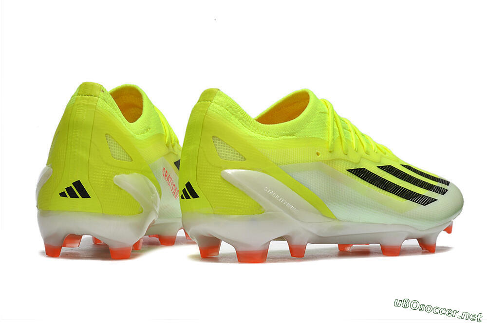 Men's Adidas X Crazyfast.1 FG Football Boots - Yellow/Black/Orange 6