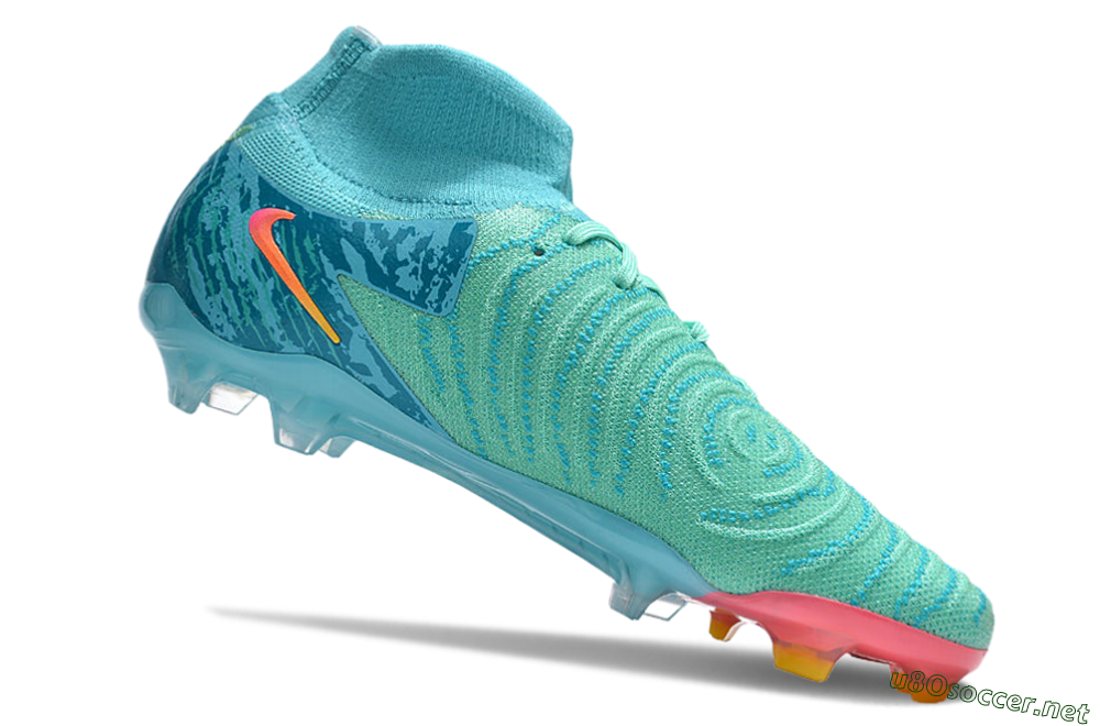 Unisex Nike Phantom Luna 2 Elite Vortex LV8 FG Football Boots - Green/Orange/Black 4
