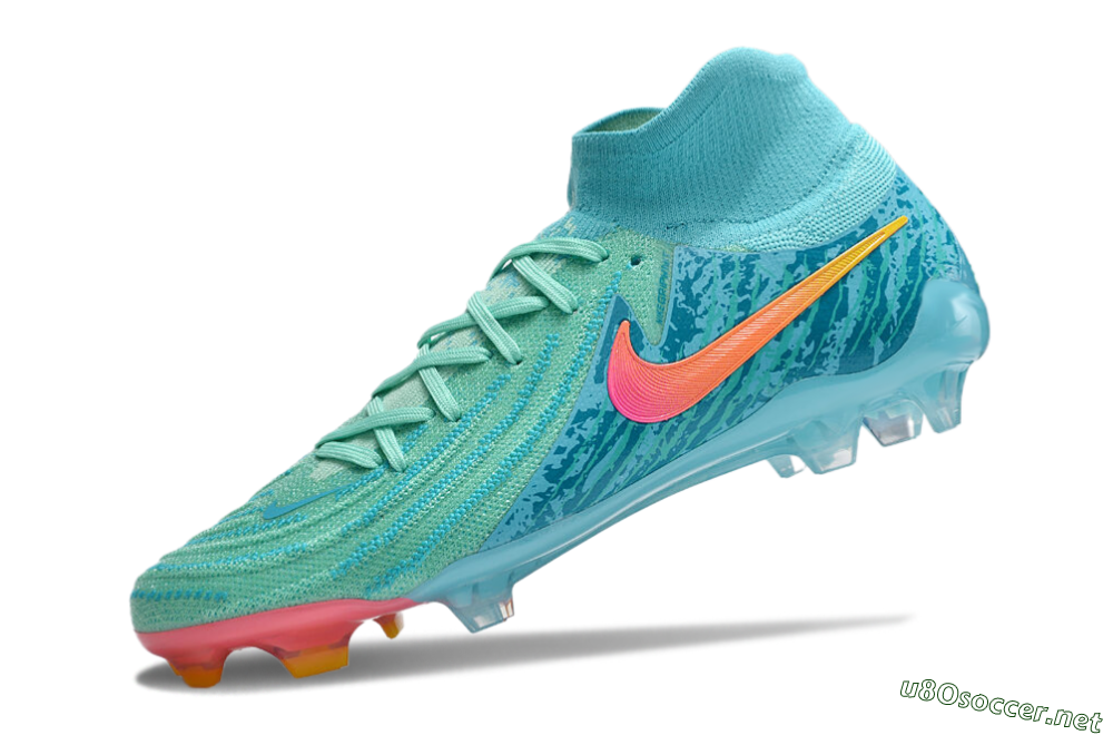 Unisex Nike Phantom Luna 2 Elite Vortex LV8 FG Football Boots - Green/Orange/Black 5