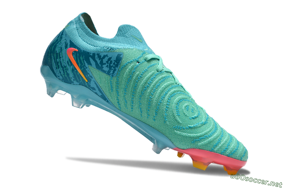 Unisex Nike Phantom Luna 2 Elite Vortex LV8 FG Football Boots - Green/Orange/Black 4