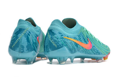Unisex Nike Phantom Luna 2 Elite Vortex LV8 FG Football Boots - Green/Orange/Black