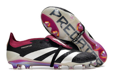 Men's Adidas Predator Accuracy+ FG Football Boots - Black/White/Purple