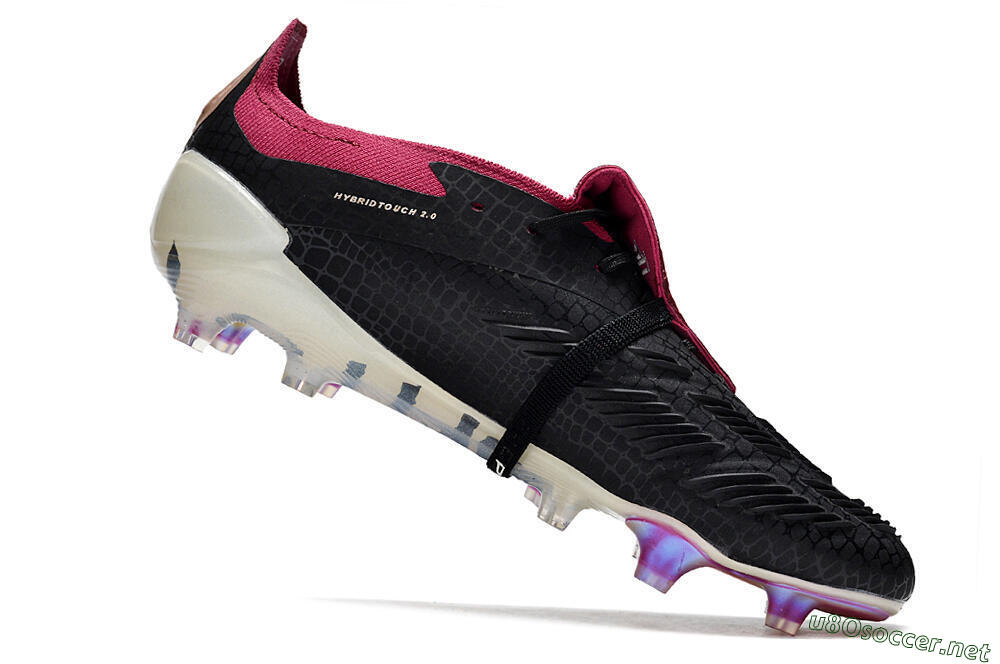 Men's Adidas Predator Accuracy+ FG Football Boots - Black/White/Purple 4