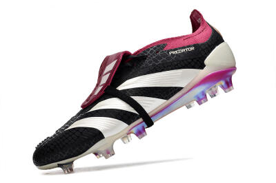Men's Adidas Predator Accuracy+ FG Football Boots - Black/White/Purple