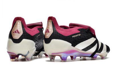 Men's Adidas Predator Accuracy+ FG Football Boots - Black/White/Purple