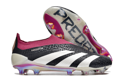 Men's Adidas Predator Accuracy+ FG Football Boots - Black/White/Pink