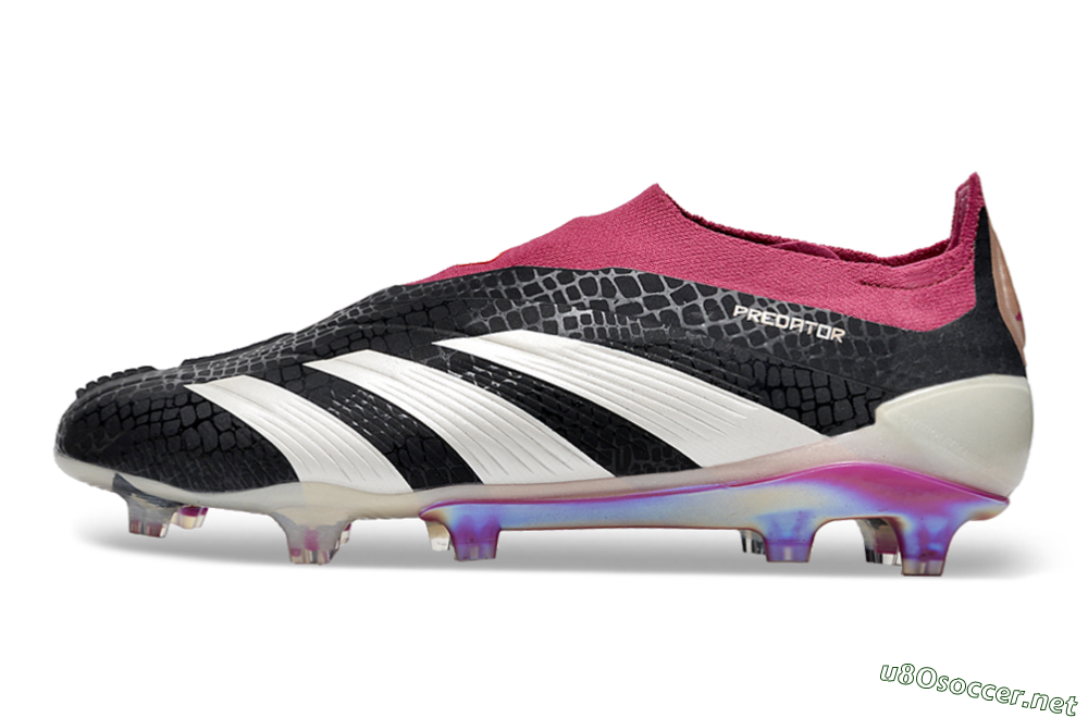 Men's Adidas Predator Accuracy+ FG Football Boots - Black/White/Pink 0