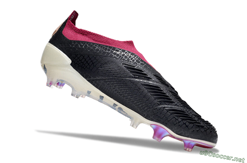 Men's Adidas Predator Accuracy+ FG Football Boots - Black/White/Pink 4