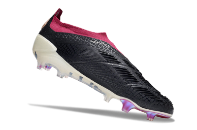 Men's Adidas Predator Accuracy+ FG Football Boots - Black/White/Pink