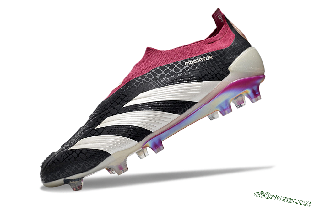 Men's Adidas Predator Accuracy+ FG Football Boots - Black/White/Pink 5