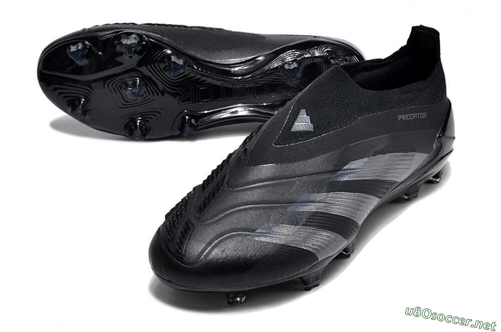 Men's Adidas Predator Accuracy+ FG Football Boots - Black/Dark Blue 3