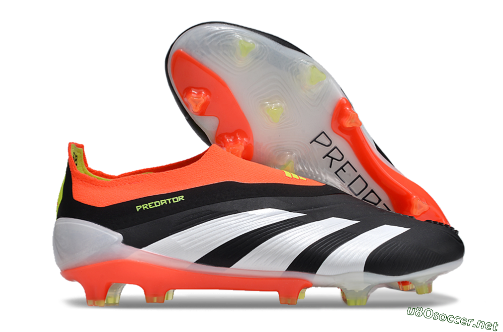 Men's Adidas Predator Accuracy+ FG Football Boots - Black/White/Red 2