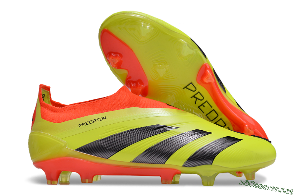 Men's Adidas Predator Accuracy+ FG Football Boots - Yellow/Black/Red 2