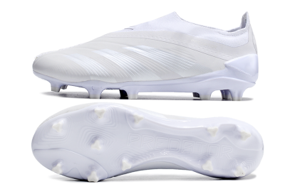 Men's Adidas Predator Accuracy+ FG Football Boots - White/White