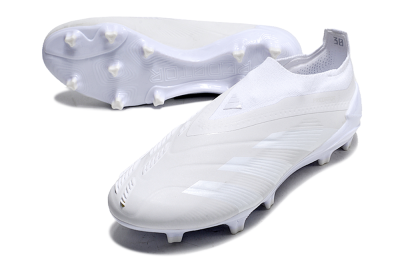 Men's Adidas Predator Accuracy+ FG Football Boots - White/White
