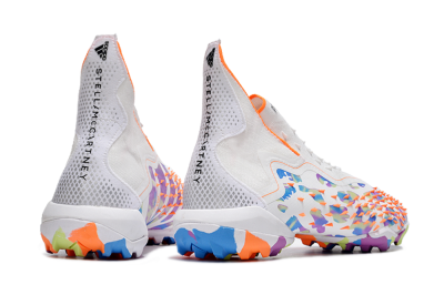 Unisex Adidas Predator Freak+ TF Football Shoes - White/Orange/Blue/Purple