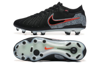 Men's Nike Tiempo Legend 10 Elite FG Football Boots - Black/Red/Grey