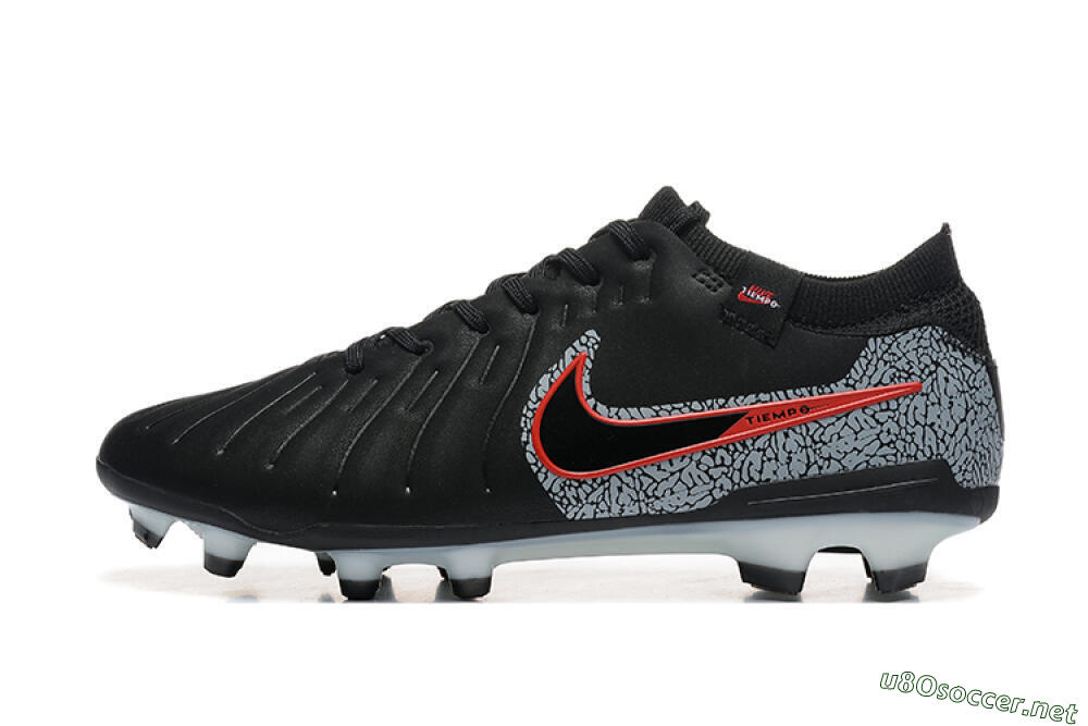Men's Nike Tiempo Legend 10 Elite FG Football Boots - Black/Red/Grey 0