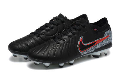Men's Nike Tiempo Legend 10 Elite FG Football Boots - Black/Red/Grey
