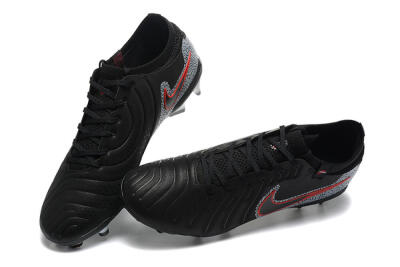 Men's Nike Tiempo Legend 10 Elite FG Football Boots - Black/Red/Grey