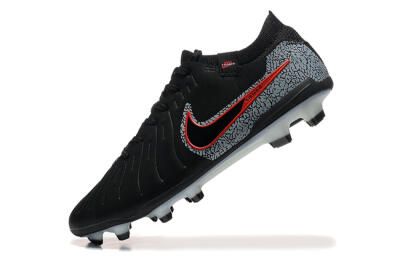 Men's Nike Tiempo Legend 10 Elite FG Football Boots - Black/Red/Grey