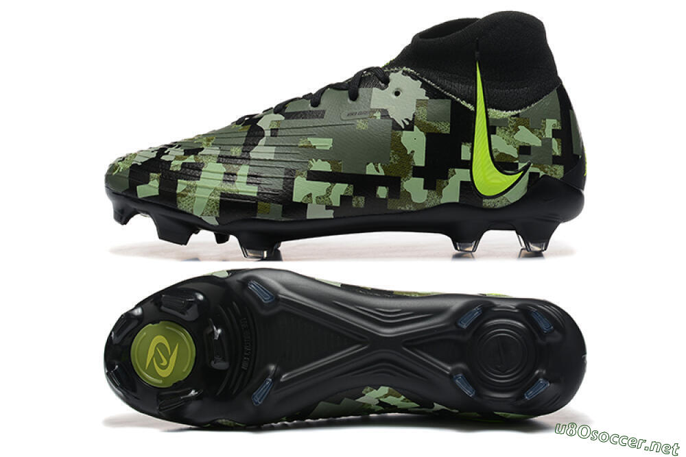 Men's Nike Phantom Luna Elite NU FG Football Boots - Black/Camo/Yellow 1