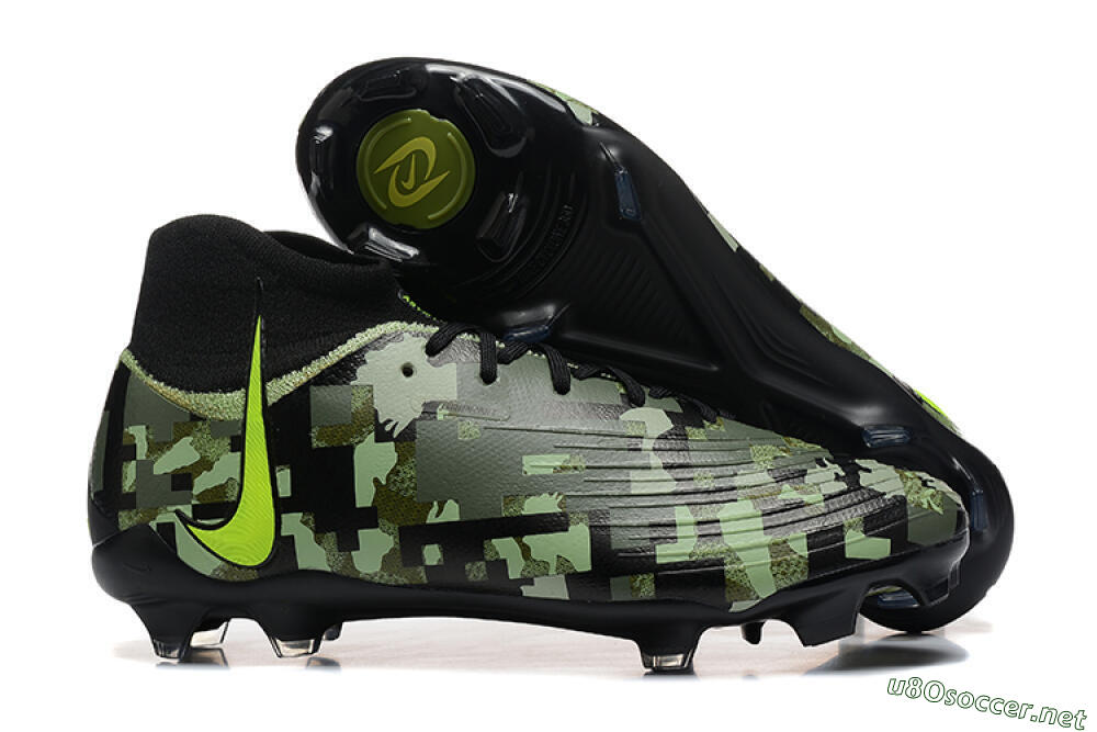 Men's Nike Phantom Luna Elite NU FG Football Boots - Black/Camo/Yellow 2