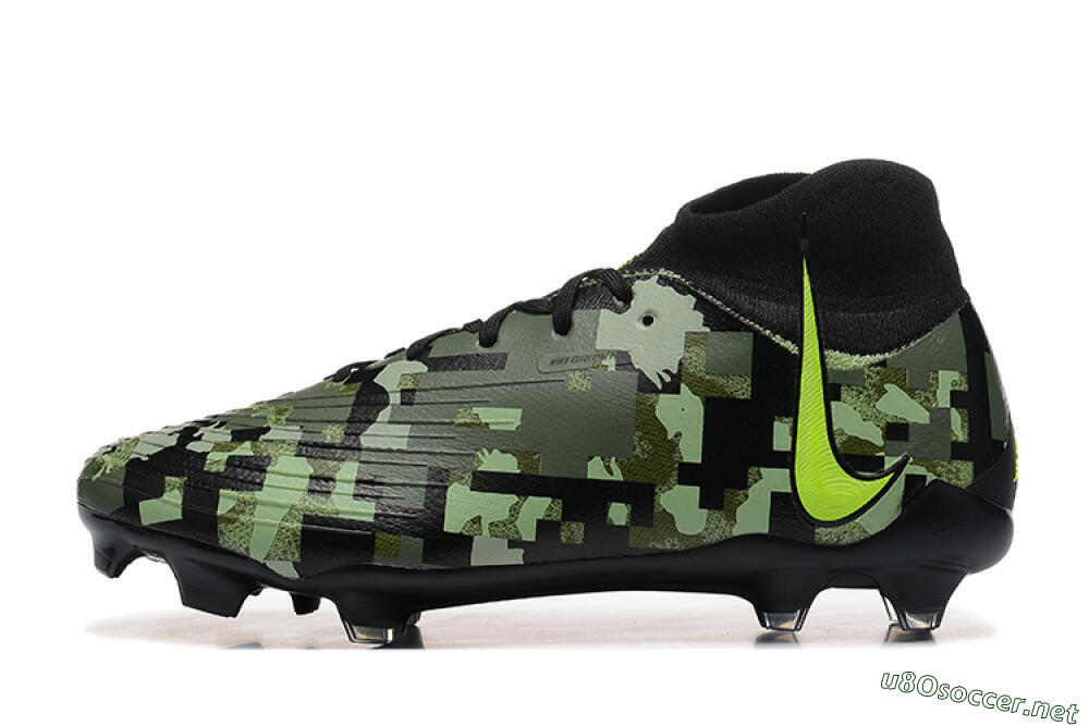 Men's Nike Phantom Luna Elite NU FG Football Boots - Black/Camo/Yellow 0
