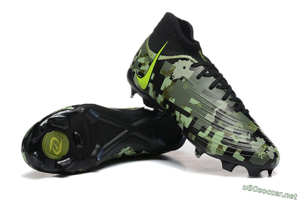 Men's Nike Phantom Luna Elite NU FG Football Boots - Black/Camo/Yellow 4
