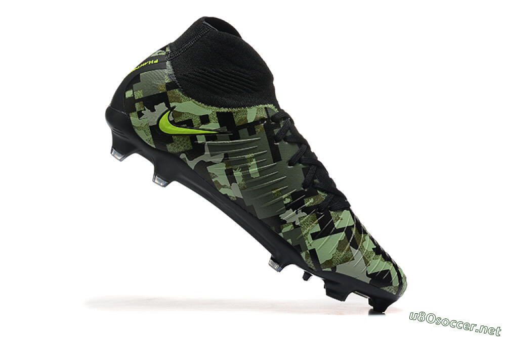 Men's Nike Phantom Luna Elite NU FG Football Boots - Black/Camo/Yellow 7