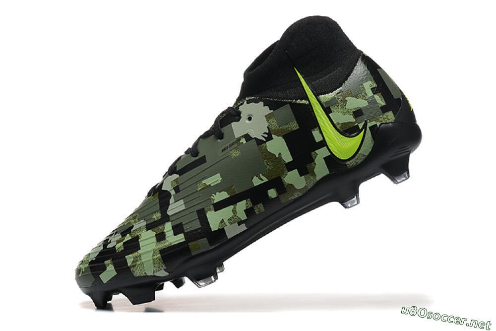 Men's Nike Phantom Luna Elite NU FG Football Boots - Black/Camo/Yellow 8