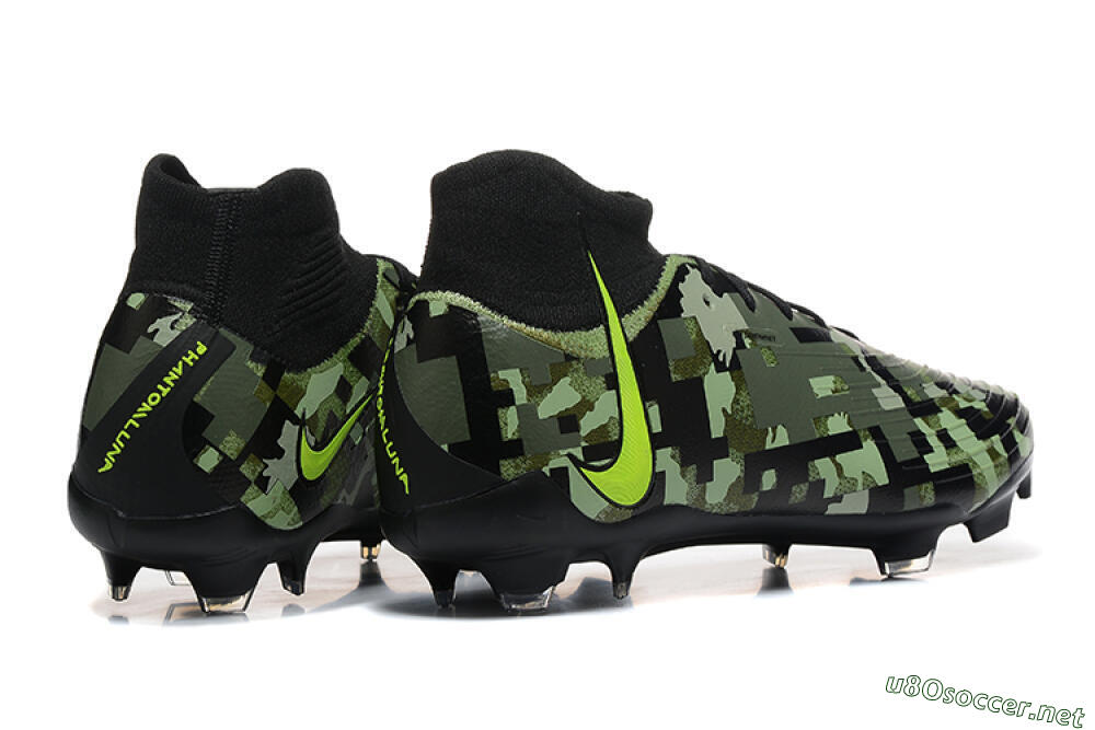Men's Nike Phantom Luna Elite NU FG Football Boots - Black/Camo/Yellow 9