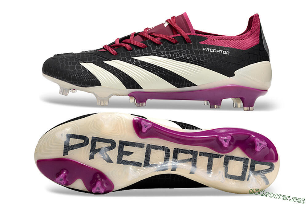 Men's Adidas Predator Accuracy.1 FG Football Boots - Black/White/Purple 1