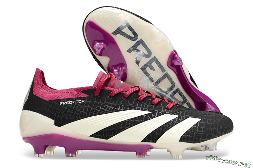 Men's Adidas Predator Accuracy.1 FG Football Boots - Black/White/Purple 2