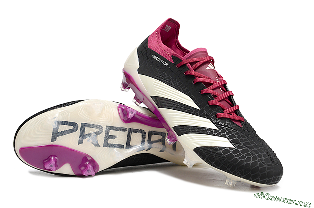 Men's Adidas Predator Accuracy.1 FG Football Boots - Black/White/Purple 3