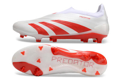 Men's Adidas Predator Accuracy+ FG Football Boots - Beige/White/Red