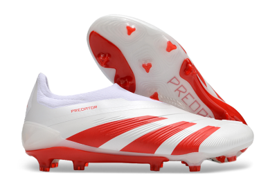 Men's Adidas Predator Accuracy+ FG Football Boots - Beige/White/Red