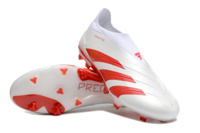 Men's Adidas Predator Accuracy+ FG Football Boots - Beige/White/Red