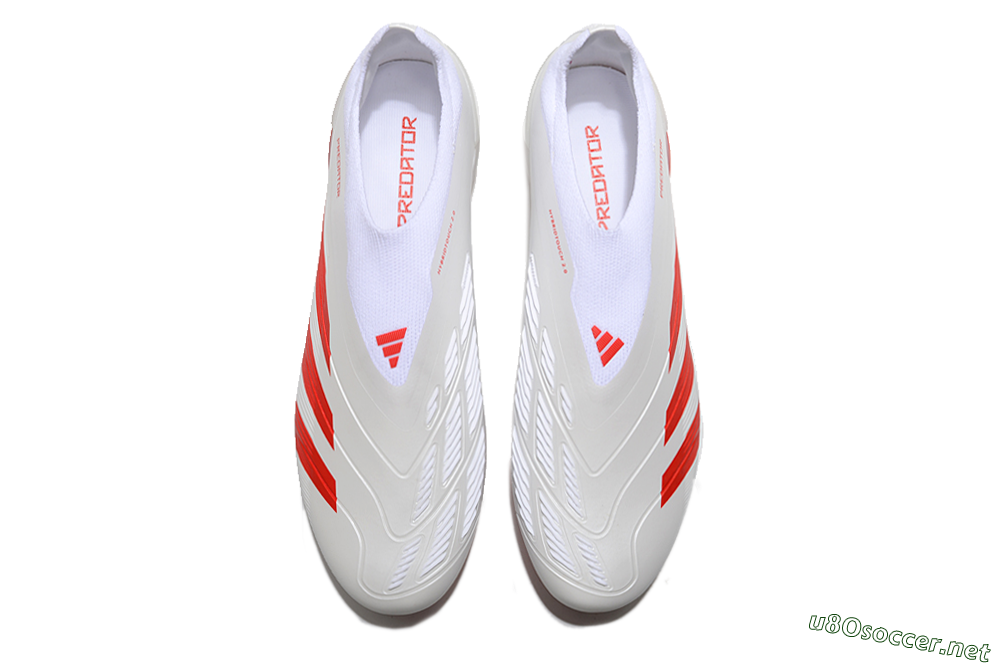 Men's Adidas Predator Accuracy+ FG Football Boots - Beige/White/Red 4